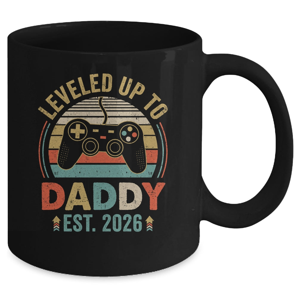 Leveled Up To Daddy 2026 Video Game Promoted To Daddy Mug | teecentury