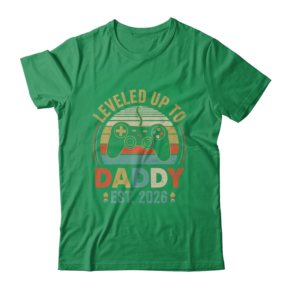 Leveled Up To Daddy 2026 Video Game Promoted To Daddy Shirt & Hoodie | teecentury