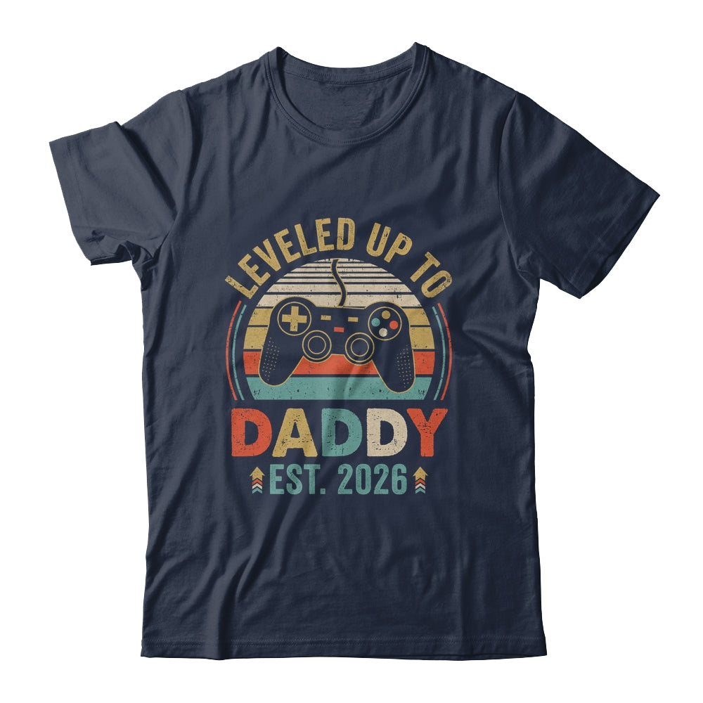 Leveled Up To Daddy 2026 Video Game Promoted To Daddy Shirt & Hoodie | teecentury