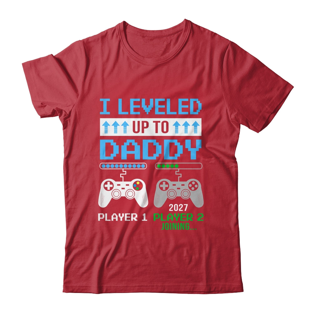 Leveled Up To Daddy 2027 Funny Video Game Soon To Be Daddy Shirt & Hoodie | teecentury