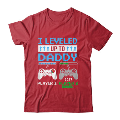 Leveled Up To Daddy 2027 Funny Video Game Soon To Be Daddy Shirt & Hoodie | teecentury