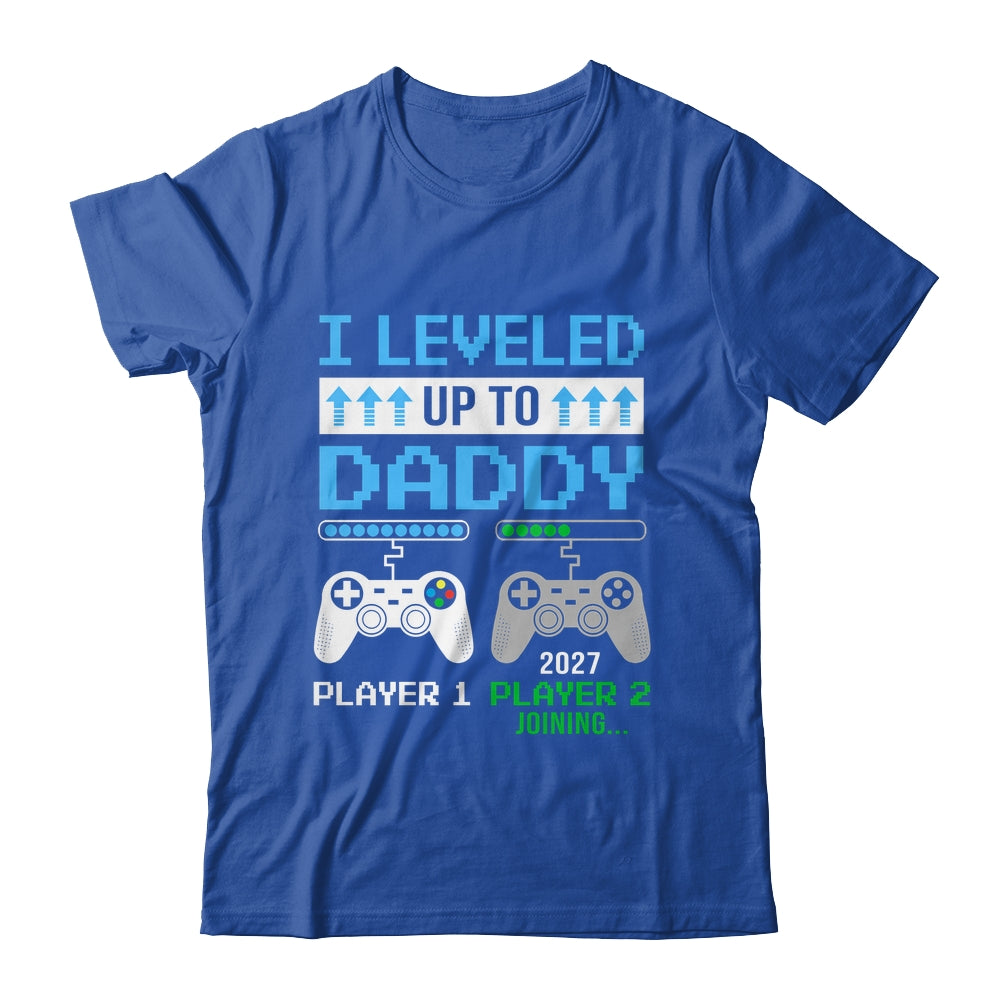 Leveled Up To Daddy 2027 Funny Video Game Soon To Be Daddy Shirt & Hoodie | teecentury