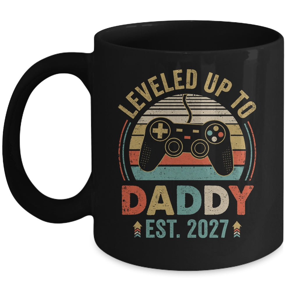 Leveled Up To Daddy 2027 Video Game Promoted To Daddy Mug | teecentury