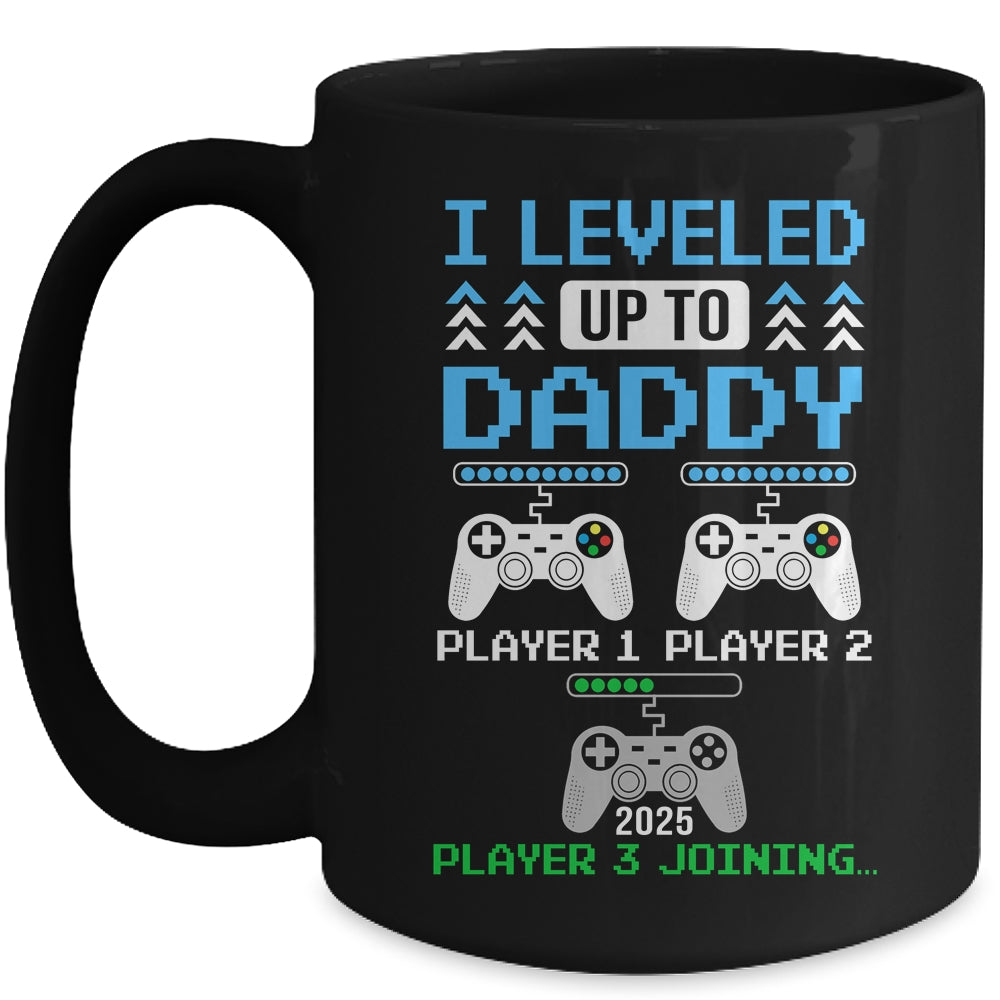 Leveled Up To Daddy Again Funny Funny Gamer Dad Est 2025 Mug | teecentury