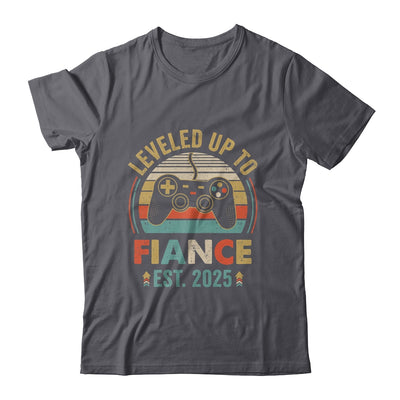 Leveled Up To Fiance 2025 Newly Engaged Matching Gamer Shirt & Hoodie | teecentury