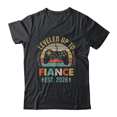 Leveled Up To Fiance 2026 Newly Engaged Matching Gamer Shirt & Hoodie | teecentury