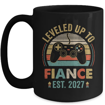 Leveled Up To Fiance 2027 Newly Engaged Matching Gamer Mug | teecentury