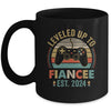 Leveled Up To Fiancee 2024 Newly Engaged Matching Gamer Mug | teecentury