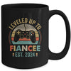 Leveled Up To Fiancee 2024 Newly Engaged Matching Gamer Mug | teecentury