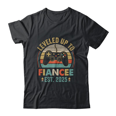 Leveled Up To Fiancee 2025 Newly Engaged Matching Gamer Shirt & Tank Top | teecentury