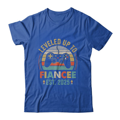 Leveled Up To Fiancee 2025 Newly Engaged Matching Gamer Shirt & Tank Top | teecentury