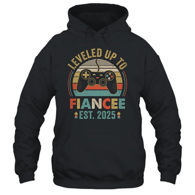 Leveled Up To Fiancee 2025 Newly Engaged Matching Gamer Shirt & Tank Top | teecentury