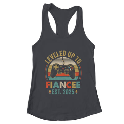 Leveled Up To Fiancee 2025 Newly Engaged Matching Gamer Shirt & Tank Top | teecentury