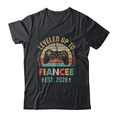 Leveled Up To Fiancee 2026 Newly Engaged Matching Gamer Shirt & Hoodie | teecentury