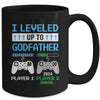 Leveled Up To Godfather 2024 Funny Video Game Soon To Be Godfather Mug | teecentury