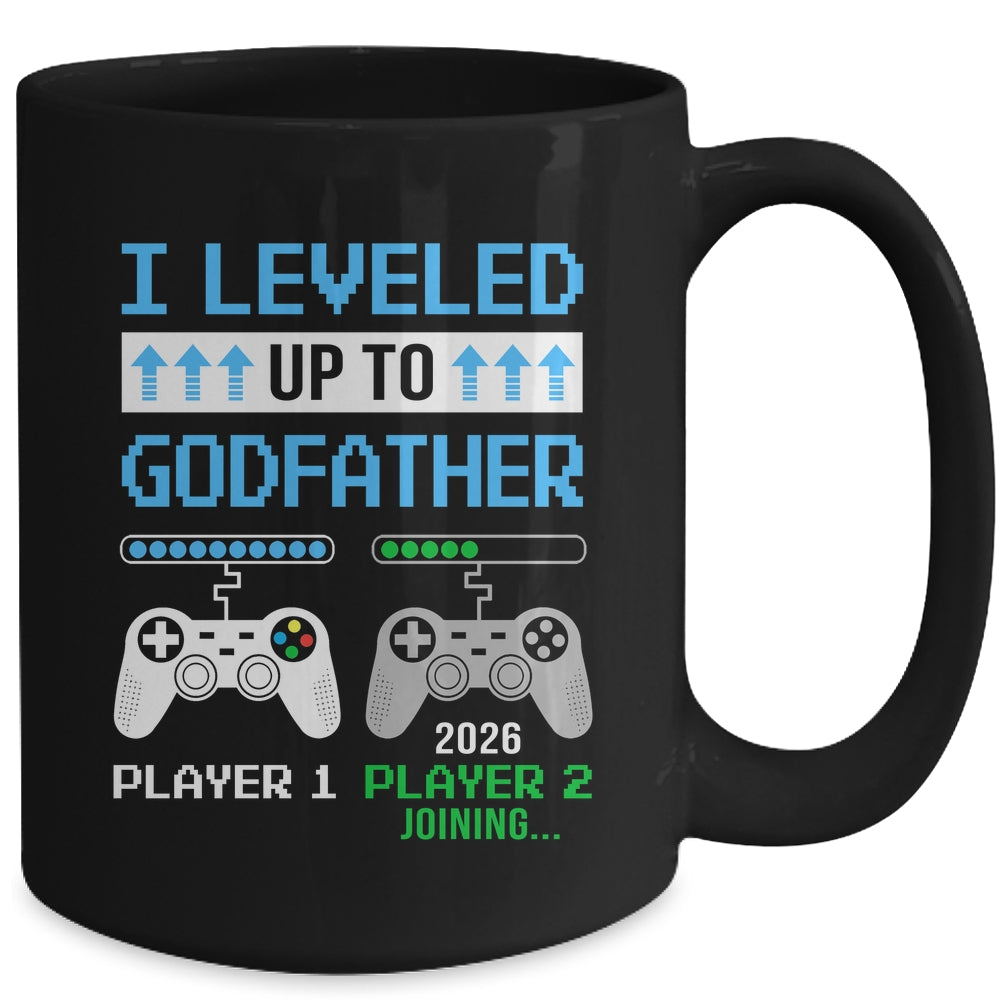 Leveled Up To Godfather 2026 Funny Video Game Soon To Be Godfather Mug | teecentury