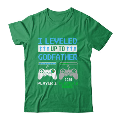 Leveled Up To Godfather 2026 Funny Video Game Soon To Be Godfather Shirt & Hoodie | teecentury