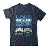 Leveled Up To Godfather 2026 Funny Video Game Soon To Be Godfather Shirt & Hoodie | teecentury