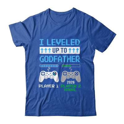 Leveled Up To Godfather 2026 Funny Video Game Soon To Be Godfather Shirt & Hoodie | teecentury