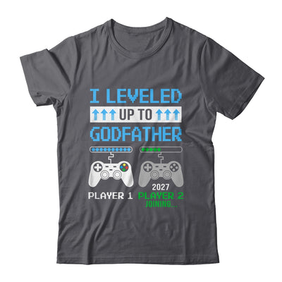 Leveled Up To Godfather 2027 Funny Video Game Soon To Be Godfather Shirt & Hoodie | teecentury