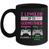Leveled Up To Godmother 2024 Funny Video Game Soon To Be Godmother Mug | teecentury