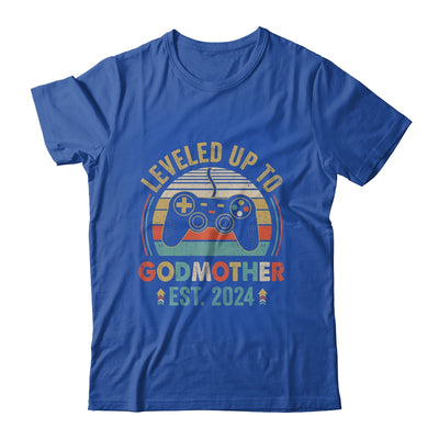 Leveled Up To Godmother 2024 Video Game Soon To Be Godmother Shirt & Tank Top | teecentury