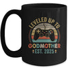 Leveled Up To Godmother 2025 Video Game Soon To Be Godmother Mug | teecentury