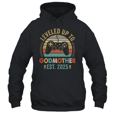 Leveled Up To Godmother 2025 Video Game Soon To Be Godmother Shirt & Tank Top | teecentury