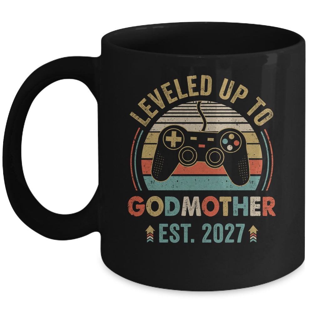 Leveled Up To Godmother 2027 Video Game Soon To Be Godmother Mug | teecentury