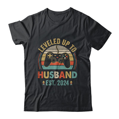 Leveled Up To Husband 2024 Video Game Funny Married Gamer Shirt & Hoodie | teecentury
