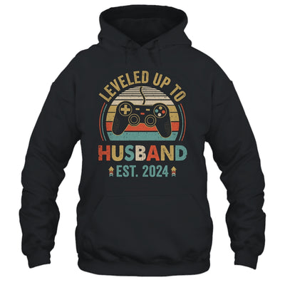 Leveled Up To Husband 2024 Video Game Funny Married Gamer Shirt & Hoodie | teecentury