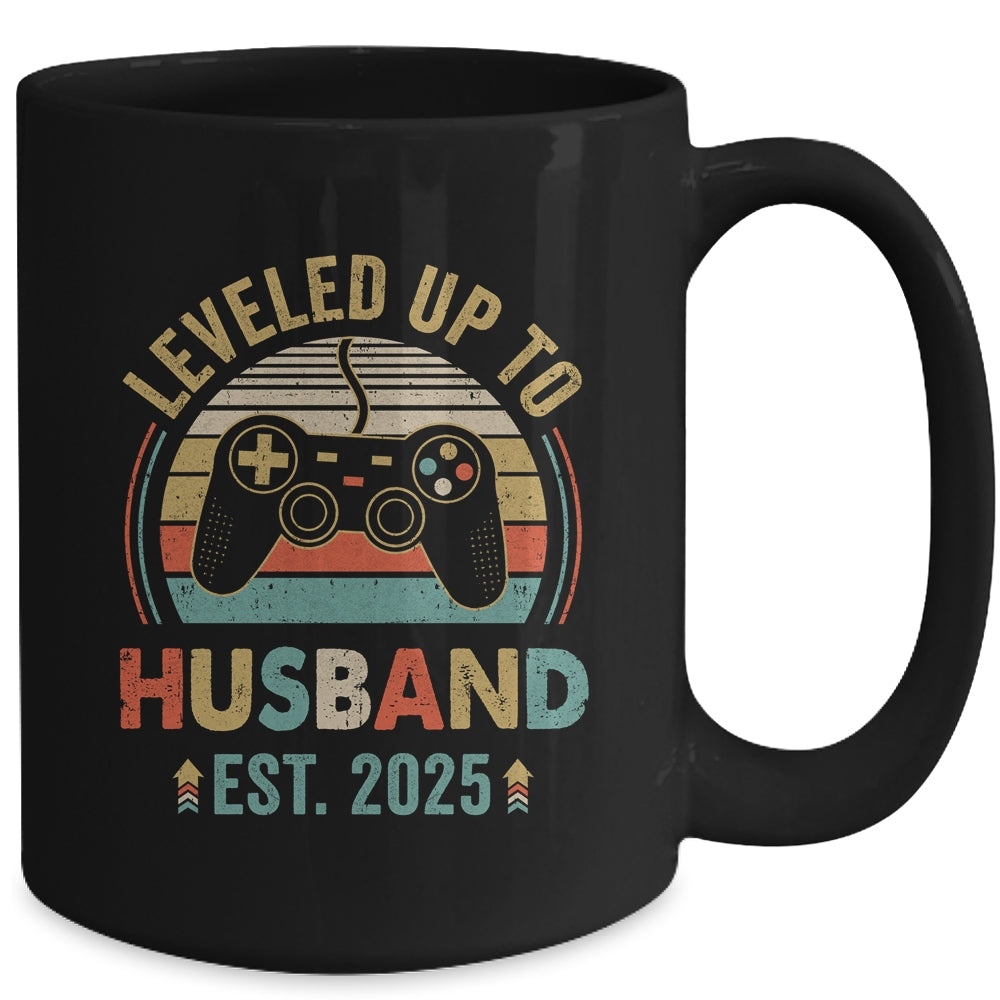 Leveled Up To Husband 2025 Video Game Funny Married Gamer Mug | teecentury