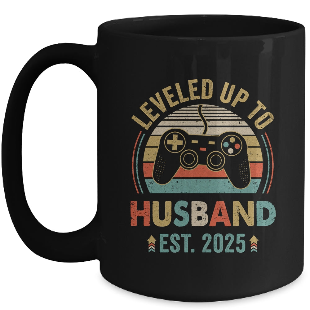 Leveled Up To Husband 2025 Video Game Funny Married Gamer Mug | teecentury