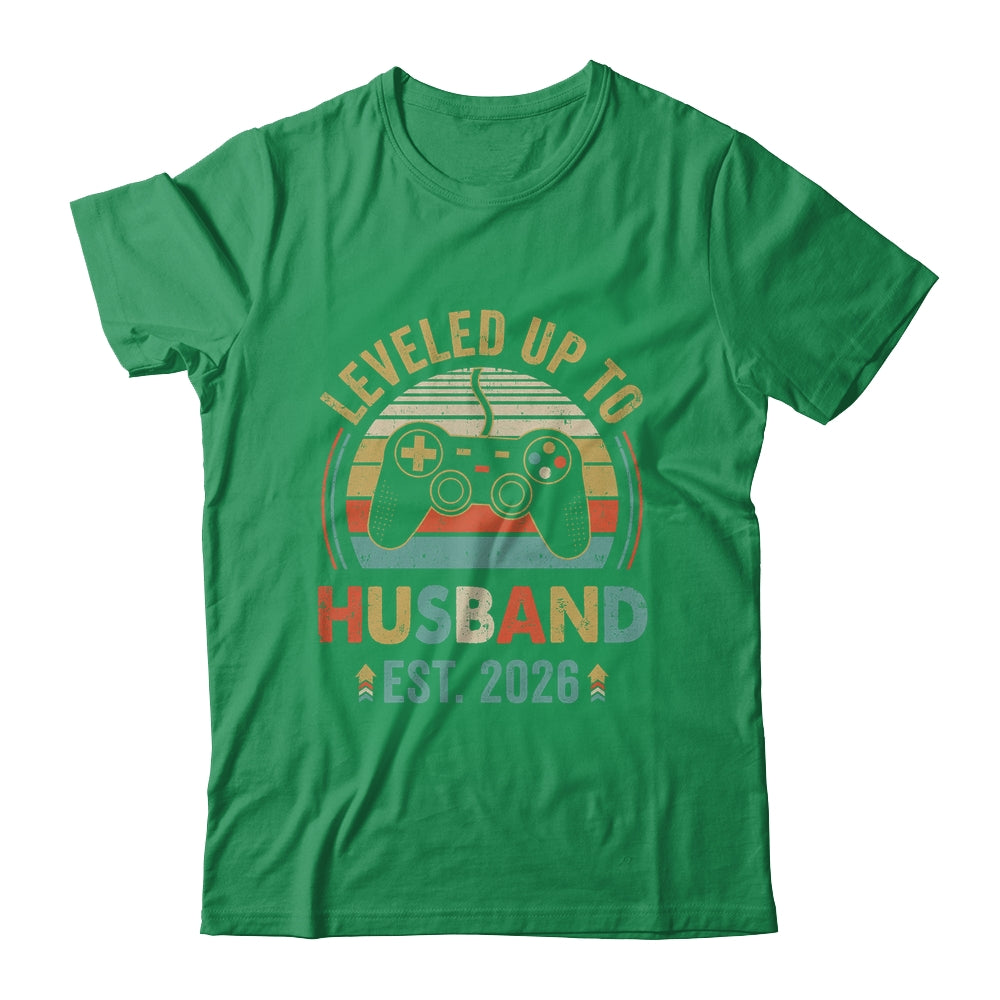 Leveled Up To Husband 2026 Video Game Funny Married Gamer Shirt & Hoodie | teecentury