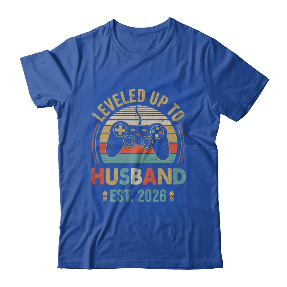 Leveled Up To Husband 2026 Video Game Funny Married Gamer Shirt & Hoodie | teecentury