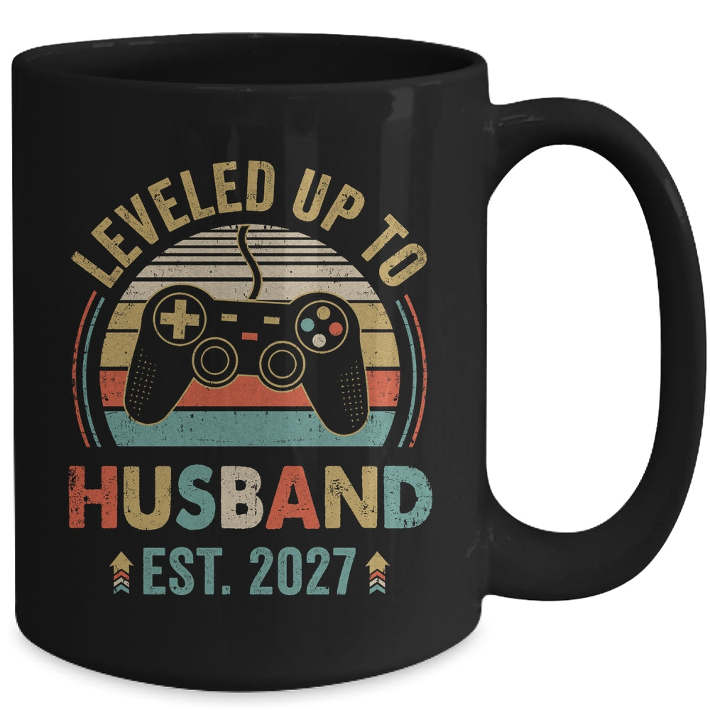Leveled Up To Husband 2027 Video Game Funny Married Gamer Mug | teecentury