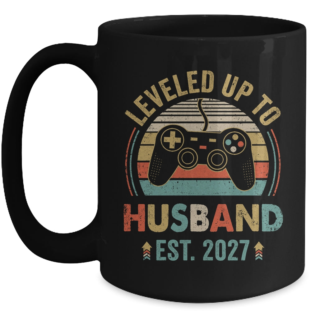 Leveled Up To Husband 2027 Video Game Funny Married Gamer Mug | teecentury