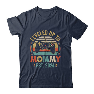 Leveled Up To Mommy 2024 Video Game Promoted To Mommy Shirt & Tank Top | teecentury
