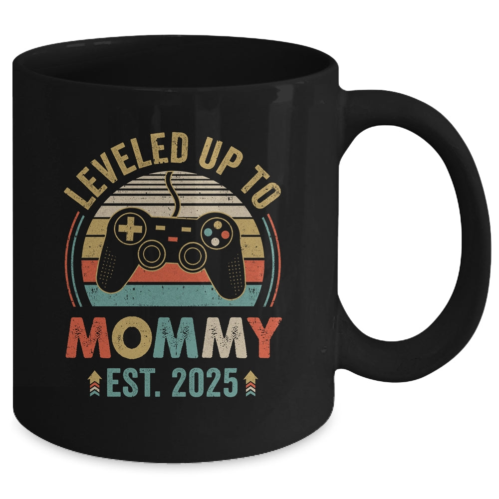 Leveled Up To Mommy 2025 Video Game Promoted To Mommy Mug | teecentury
