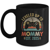 Leveled Up To Mommy 2025 Video Game Promoted To Mommy Mug | teecentury