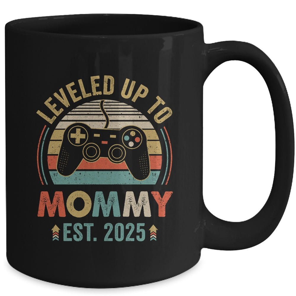 Leveled Up To Mommy 2025 Video Game Promoted To Mommy Mug | teecentury