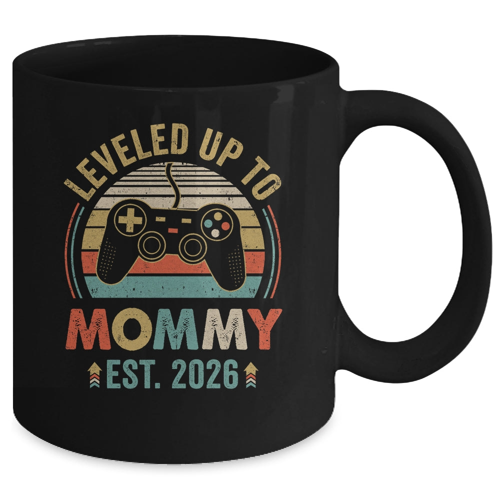 Leveled Up To Mommy 2026 Video Game Promoted To Mommy Mug | teecentury