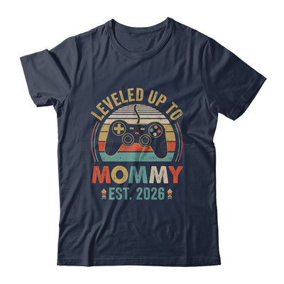 Leveled Up To Mommy 2026 Video Game Promoted To Mommy Shirt & Hoodie | teecentury
