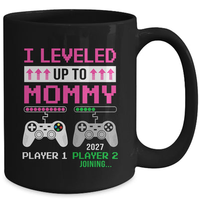 Leveled Up To Mommy 2027 Funny Video Game Soon To Be Mommy Mug | teecentury