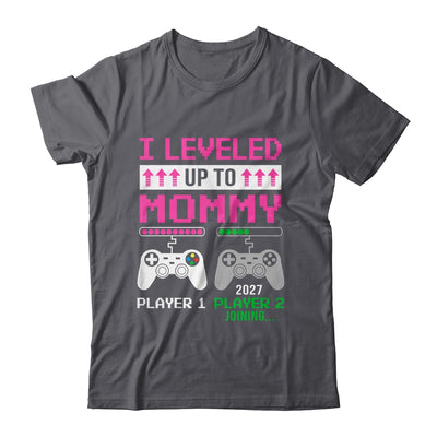 Leveled Up To Mommy 2027 Funny Video Game Soon To Be Mommy Shirt & Hoodie | teecentury