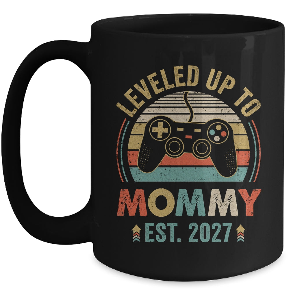 Leveled Up To Mommy 2027 Video Game Promoted To Mommy Mug | teecentury