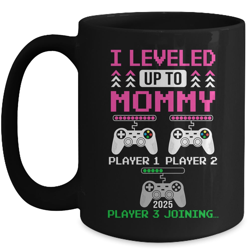 Leveled Up To Mommy Again Funny Funny Gamer Mom Est 2025 Mug | teecentury