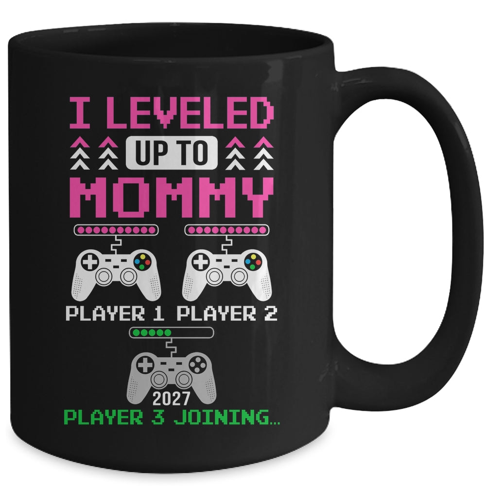 Leveled Up To Mommy Again Funny Funny Gamer Mom Est 2027 Mug | teecentury