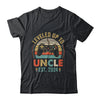 Leveled Up To Uncle 2024 Video Game Promoted To Uncle Shirt & Hoodie | teecentury