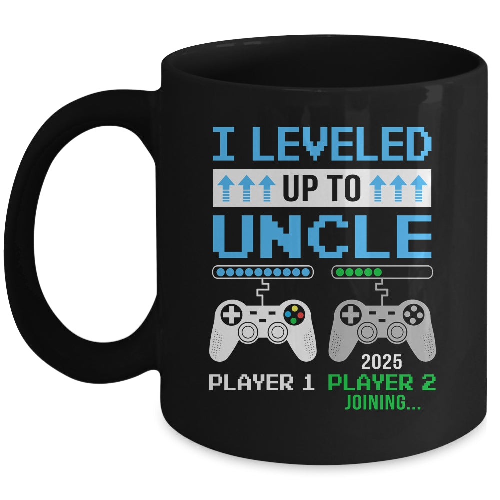 Leveled Up To Uncle 2025 Funny Video Game Soon To Be Uncle Mug | teecentury
